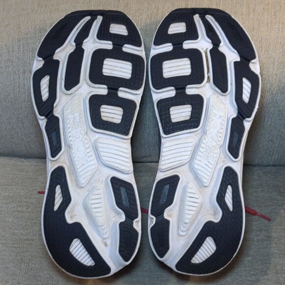 Hoka Men's Bondi 6 Running Shoe Red/Grey SIZE US 12.5 - Picture 9 of 9